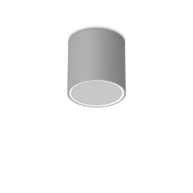 Plafonieră Ideal Lux Techo, Gri, 1xGU10, Ø15 cm, H15.3 cm