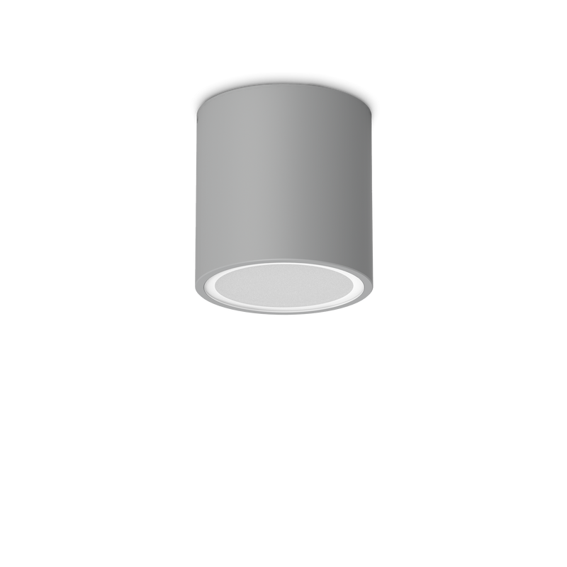 Plafonieră Ideal Lux Techo, Gri, 1xGU10, Ø9 cm