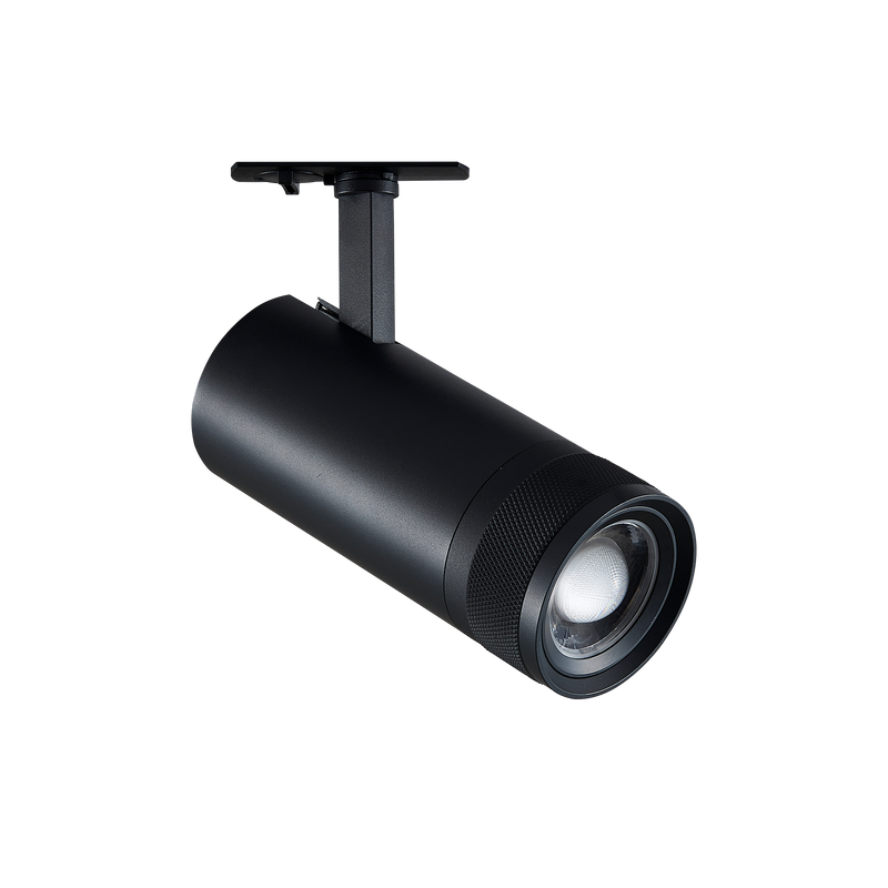 Proiector pe Șină Ideal Lux Eos, Negru, LED, Ø8.1 cm, 25W