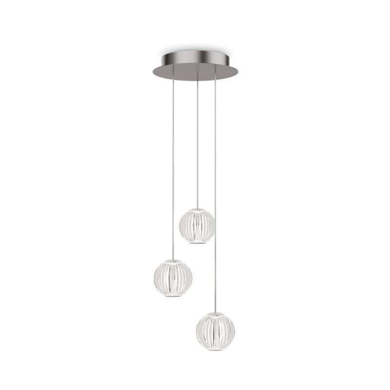 Lustră Ideal Lux Diamond, Transparent, LED, Ø25 cm