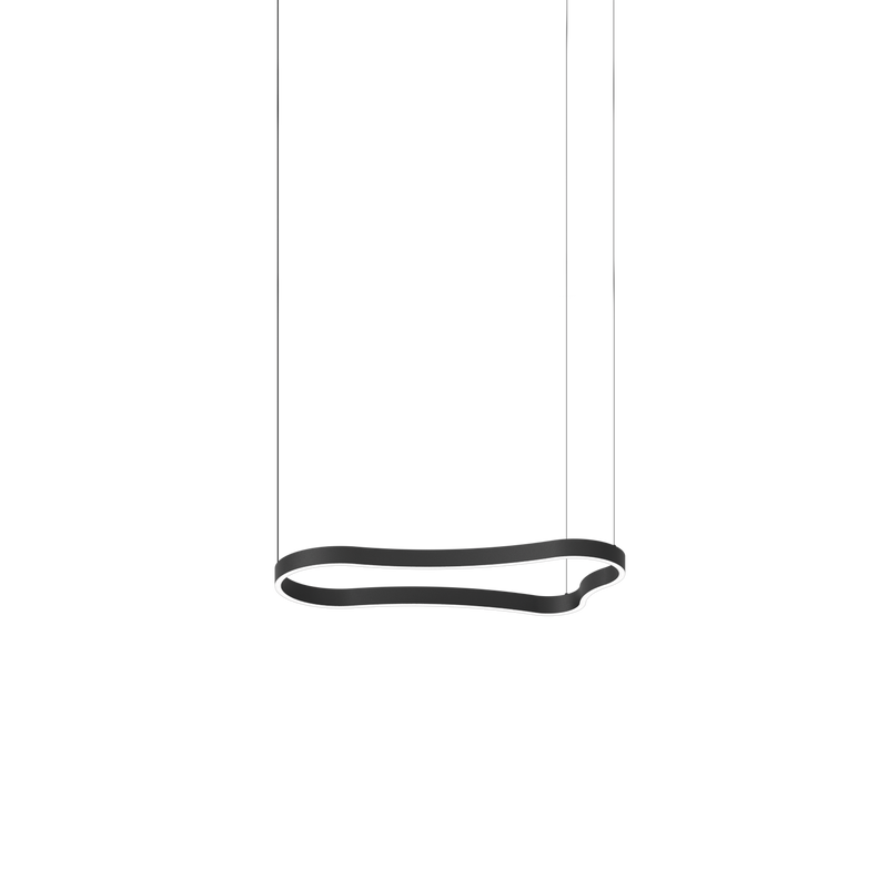 Lustră Ideal Lux Waves, Negru, LED, Ø94.2 cm