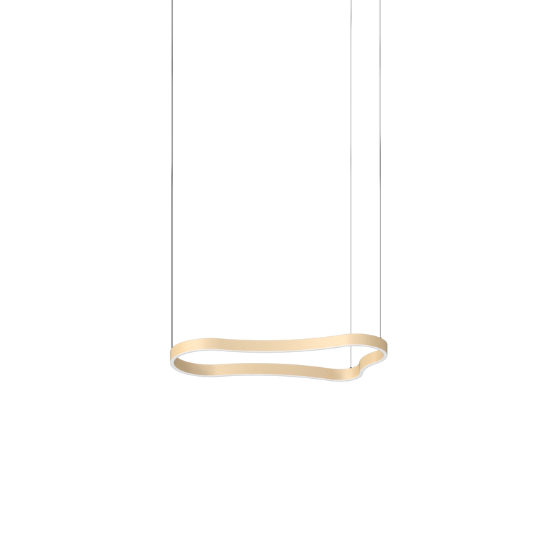 Lustră Ideal Lux Waves, Auriu, LED, Ø94.2 cm