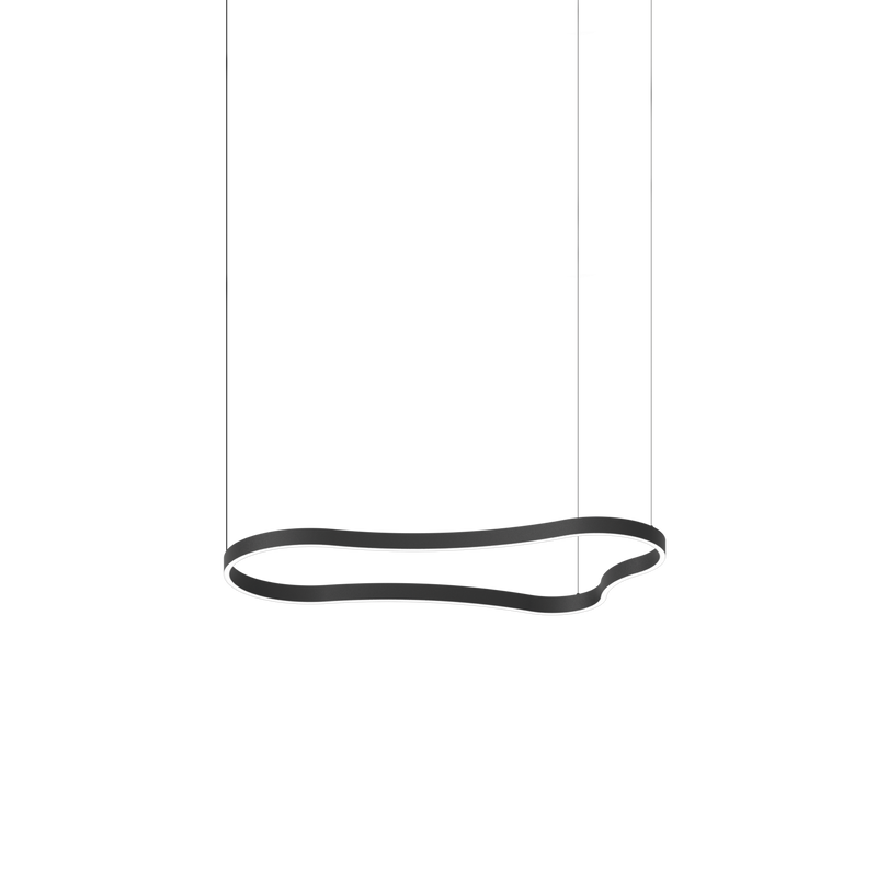 Lustră Ideal Lux Waves, Negru, LED, Ø125.4 cm