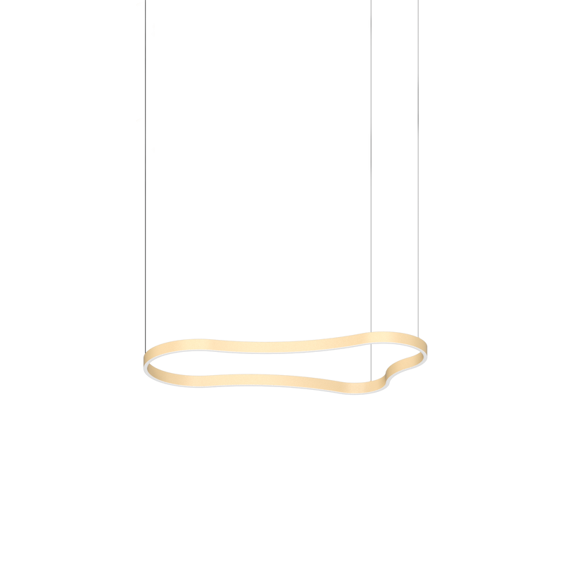 Lustră Ideal Lux Waves, Auriu, LED, Ø125.4 cm