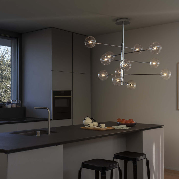 Lustra EQUINOXE Ideal Lux, G4 max 12 x 2W, Crom