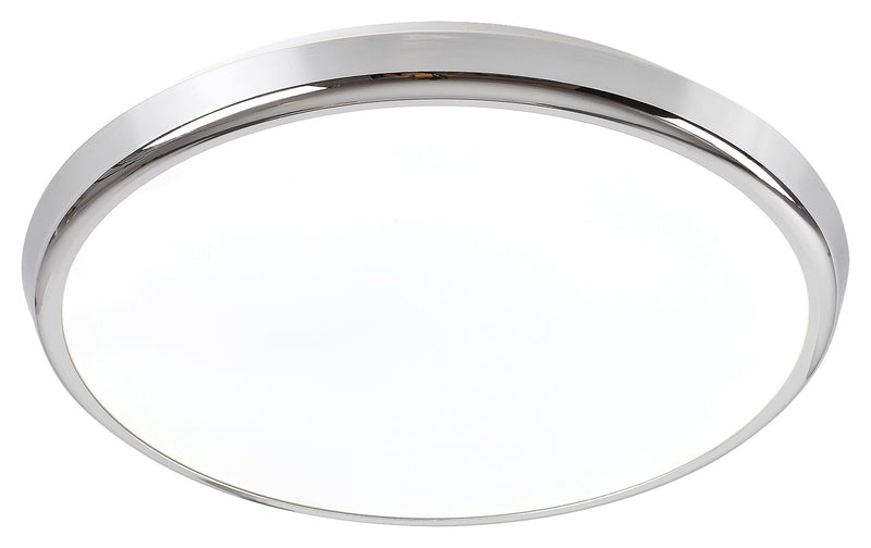 Plafonieră de baie Balthasar LED cu funcții multiple și telecomandă, 18W, IP44, Crom