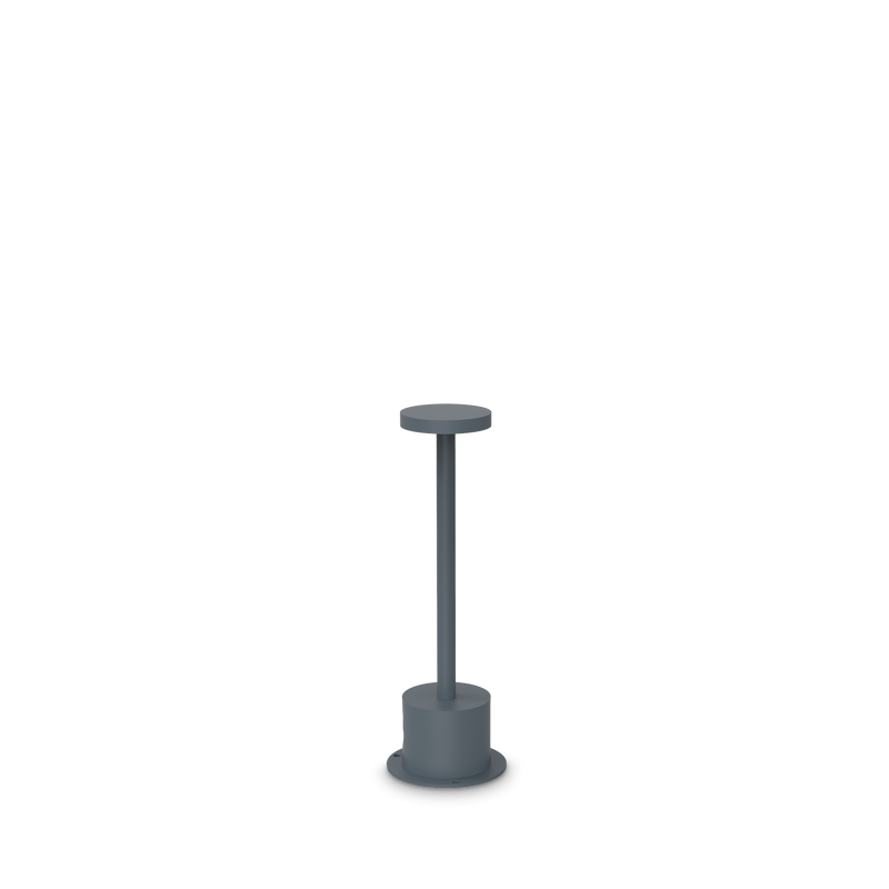 Lampadar Ideal Lux Toffee, Antracit, LED, Ø8 cm, H25 cm