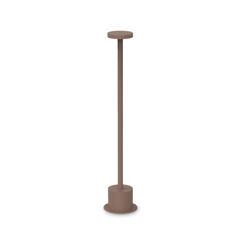 Lampadar Ideal Lux Toffee, Cafeniu, LED, Ø8 cm, H50 cm