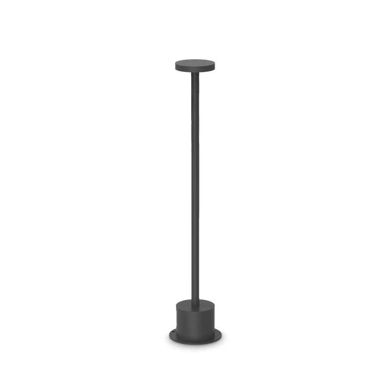 Lampadar Ideal Lux Toffee, Negru, LED, Ø8 cm, H50 cm