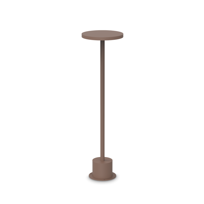 Lampadar Ideal Lux Toffee, Cafeniu, LED, Ø16 cm, H50 cm