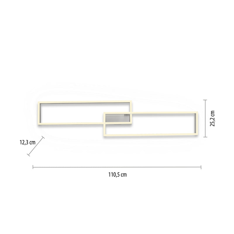 Plafoniera Paul Neuhaus PAAN 2xLED Argintiu