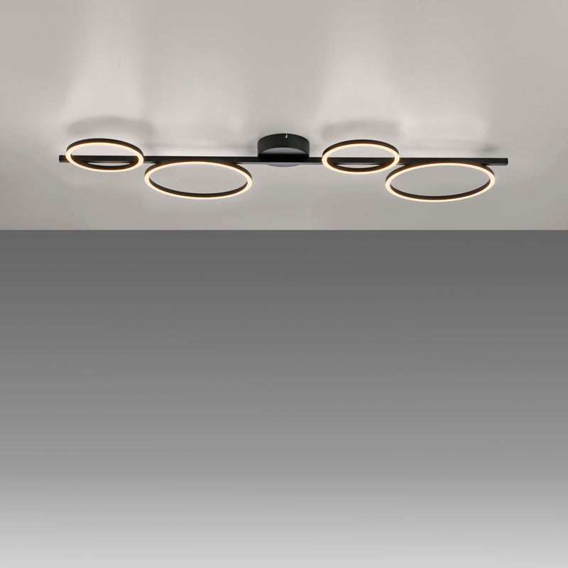 Plafoniera Paul Neuhaus MINI RITUS 4xLED Negru