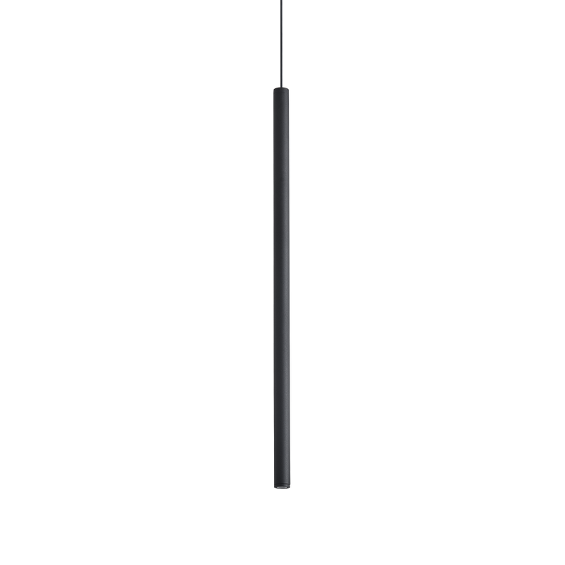 Lustră Ideal Lux Look, Negru, LED, Ø8 cm, 3.5W, H65 cm