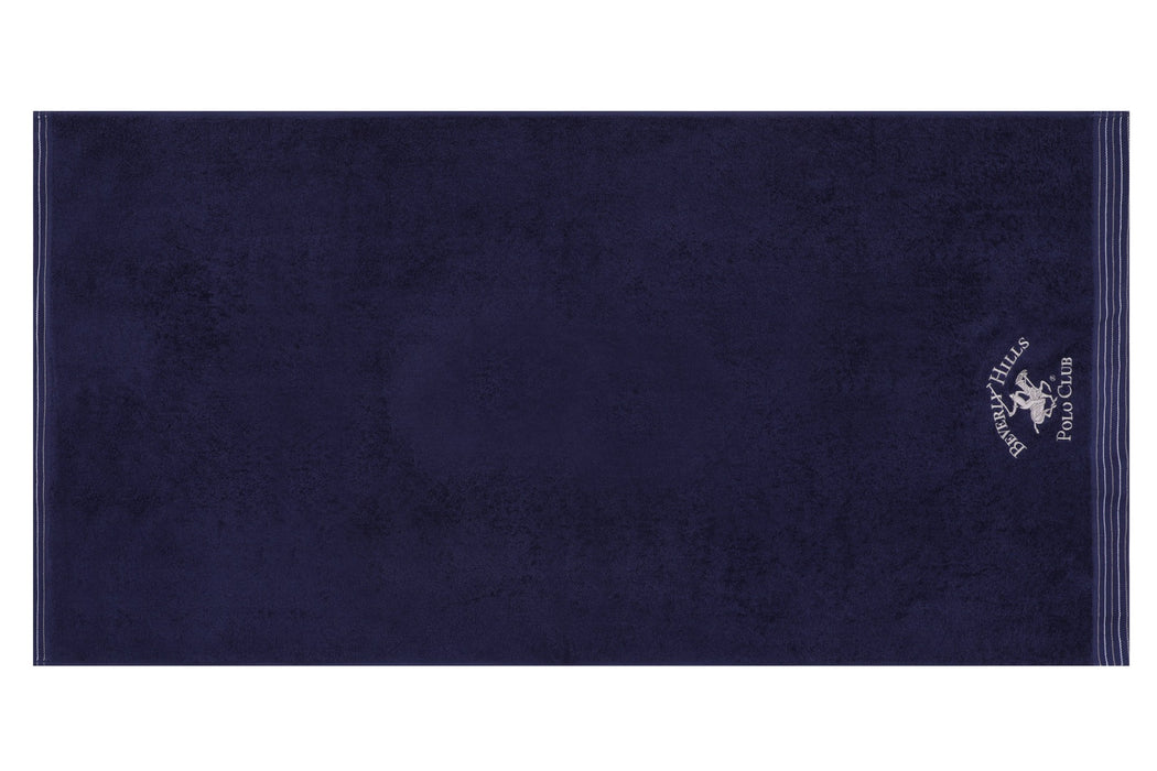 Set prosoape de baie (2 Bucati) Asi Home 405 - Dark Blue Bumbac 70X140 cm