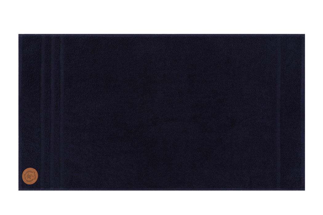 Set prosoape de mâini (2 Bucati) Asi Home 411 - Grey, Dark Blue Bumbac 50X90 cm