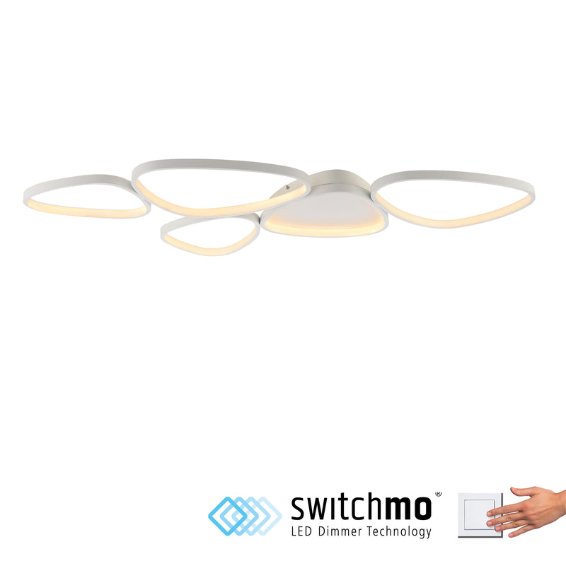 Plafoniera Zuma Line PEBBLES LED Alb