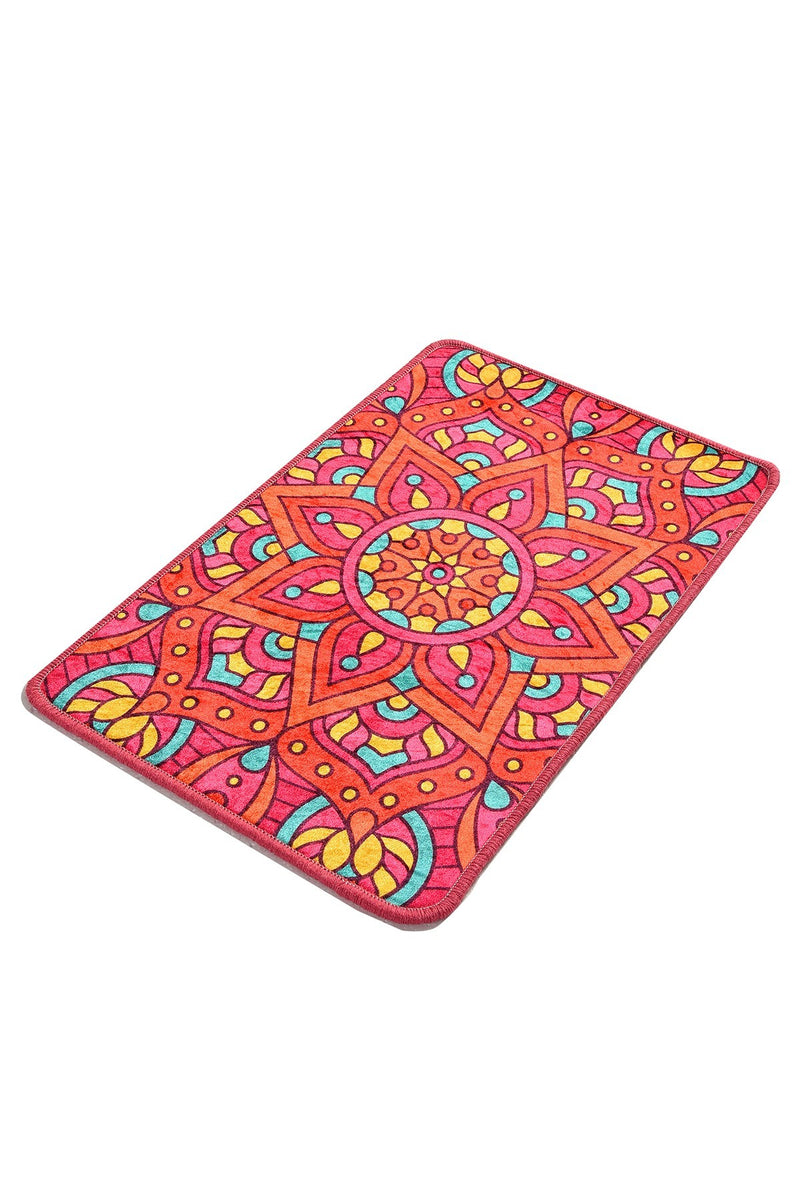 Covoras de baie Asi Home Mandal - Multicolor (40 x 60) Poliester 40X60 cm