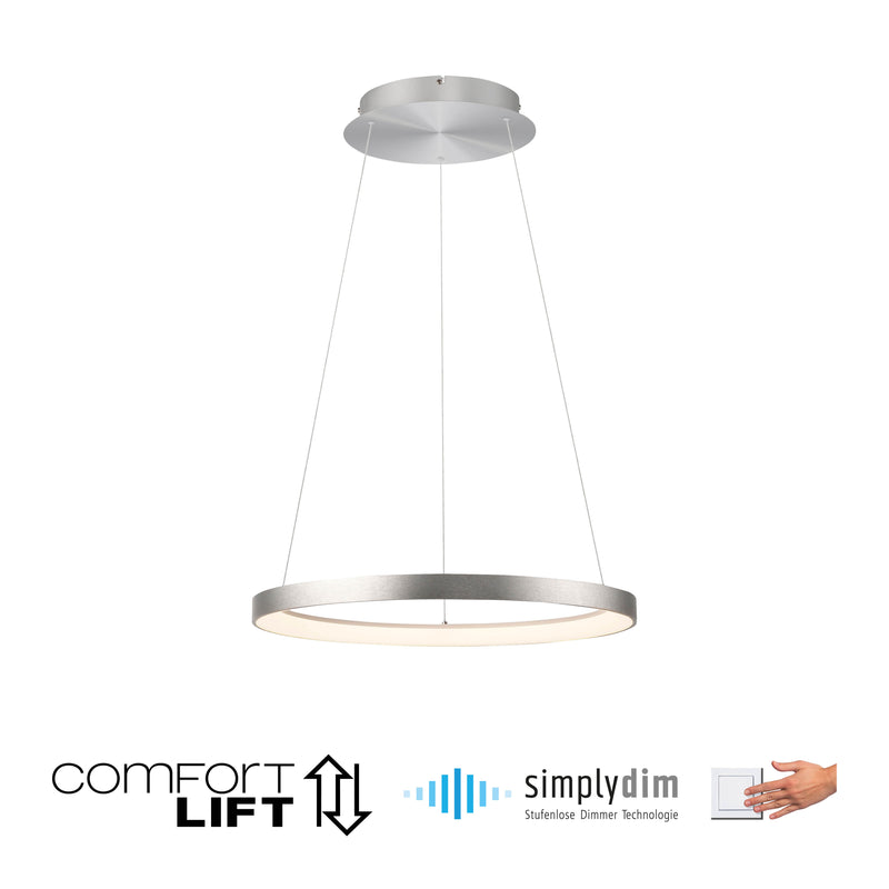 Lustra Paul Neuhaus HOOP LED Aluminiu