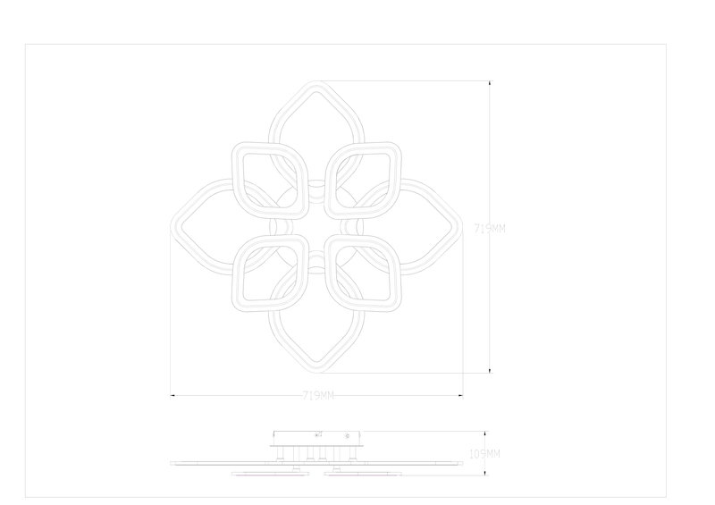 Plafoniera Zuma Line ILLUMIA 8xLED Alb
