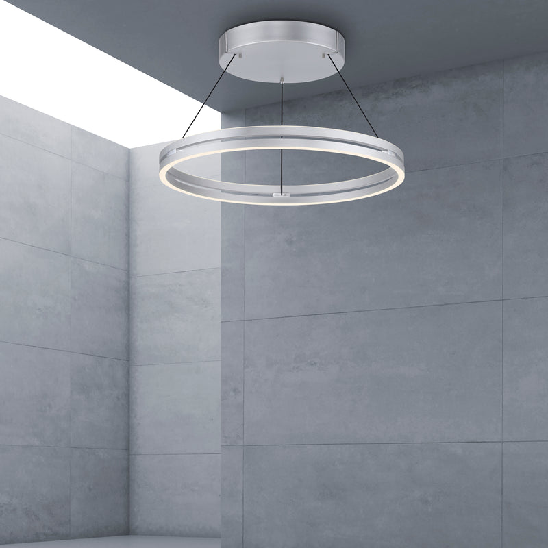 Lustra Paul Neuhaus PUREE-LOOP 2xLED Aluminiu