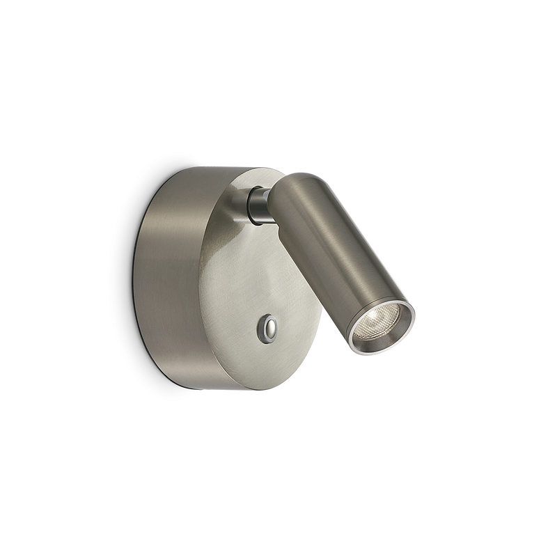 Aplică Ideal Lux Bean, Nichel, LED, Ø8 cm