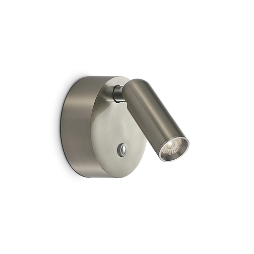 Aplică Ideal Lux Bean, Nichel, LED, Ø8 cm