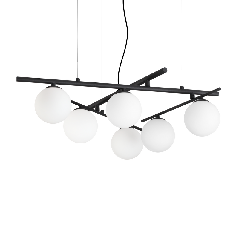 Lustră Ideal Lux Atlas, Negru, 6xG9