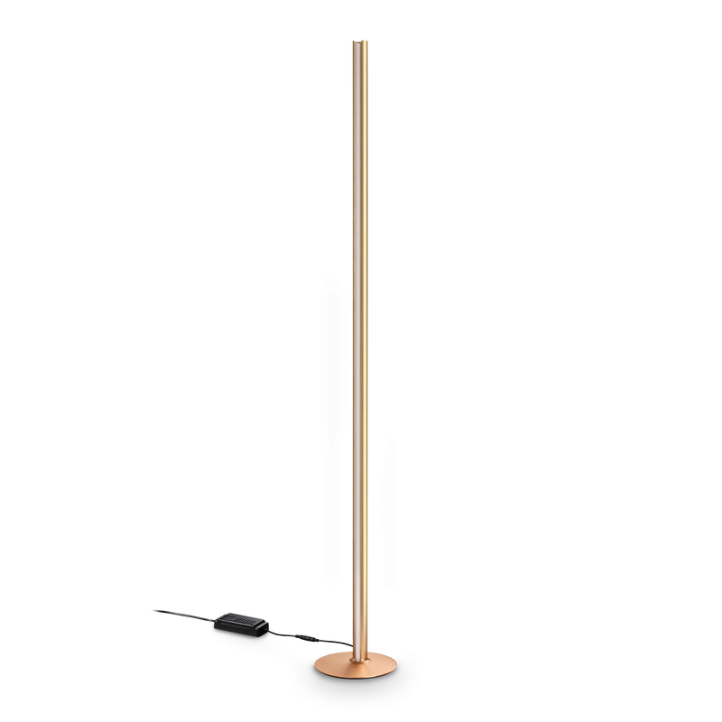 Lampadar Ideal Lux Dorica, Cupru, LED