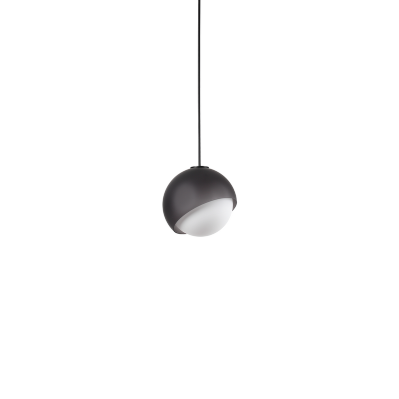 Lustră Ideal Lux Bloom, Negru, 1xE27, Ø17 cm