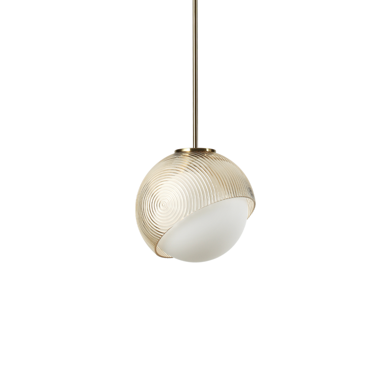 Lustră Ideal Lux Bloom, Alamă, 1xE27, Ø22 cm