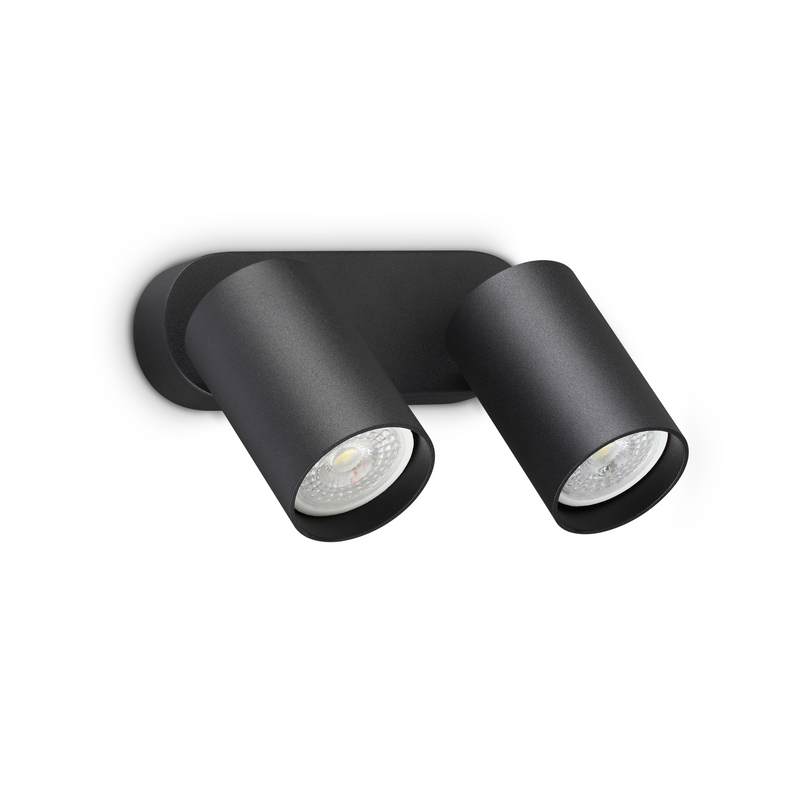 Aplică Ideal Lux Dynamite, Negru, 2xGU10