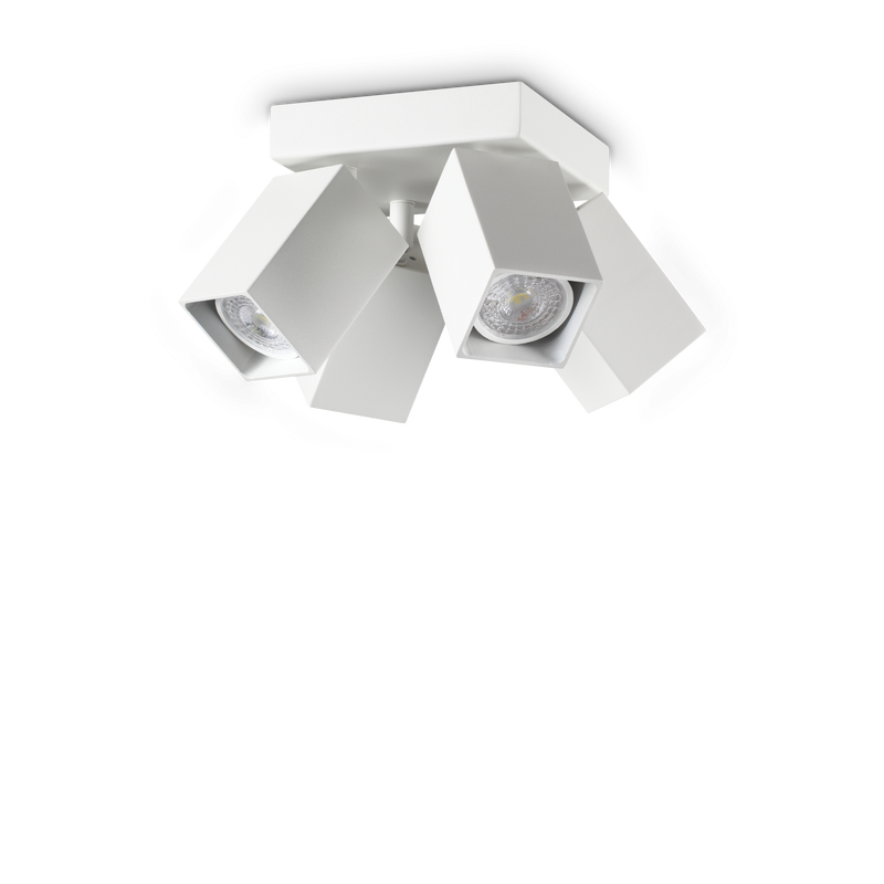 Plafonieră Ideal Lux Dynamite, Alb, 4xGU10, Ø13.5 cm