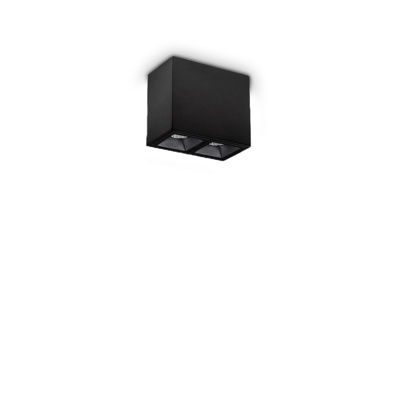 Plafonieră Ideal Lux Lika, Negru, LED, Ø6.5 cm