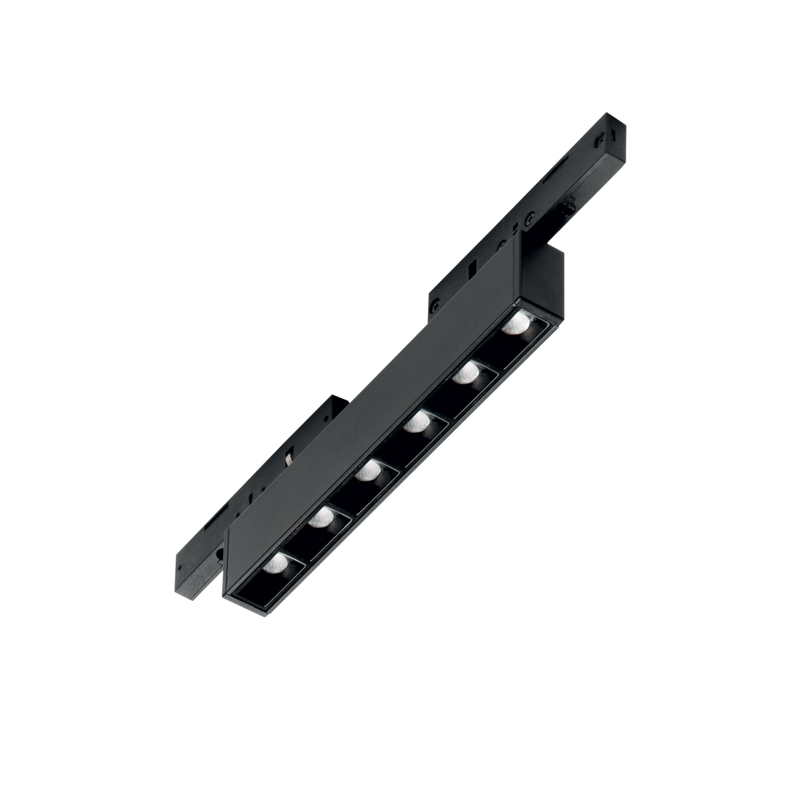 Profil LED Ideal Lux Deva, Negru, LED, Ø14.5 cm