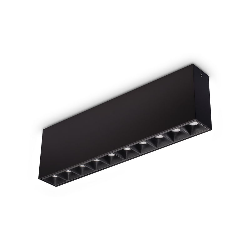 Plafonieră Ideal Lux Lika, Negru, LED, Ø26.9 cm