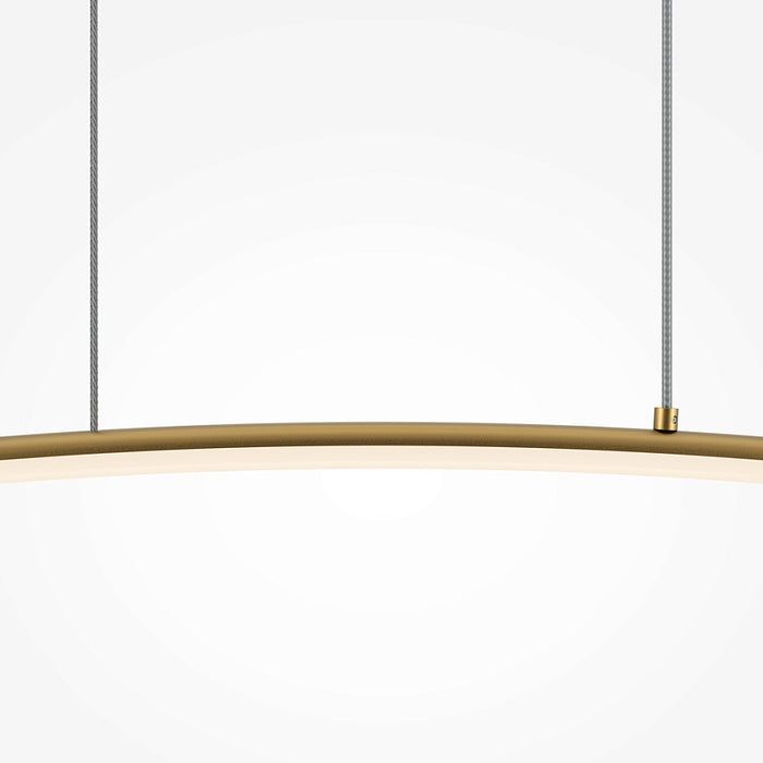 Pendul LED Curve, 15W, 980mm, Alamă – Maytoni Modern