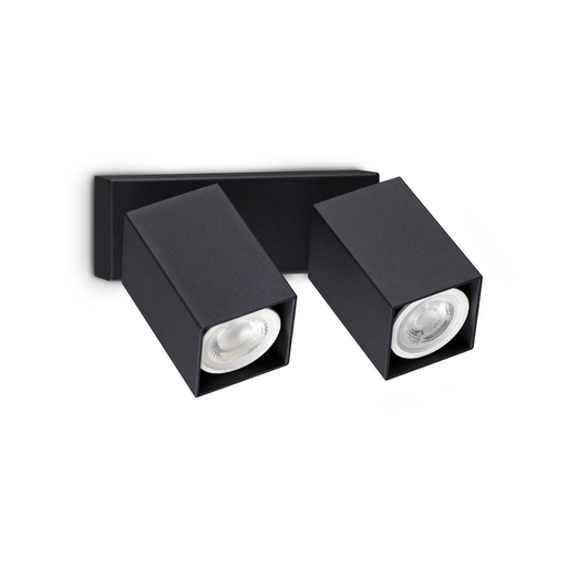Aplică Ideal Lux Dynamite, Negru, 2xGU10