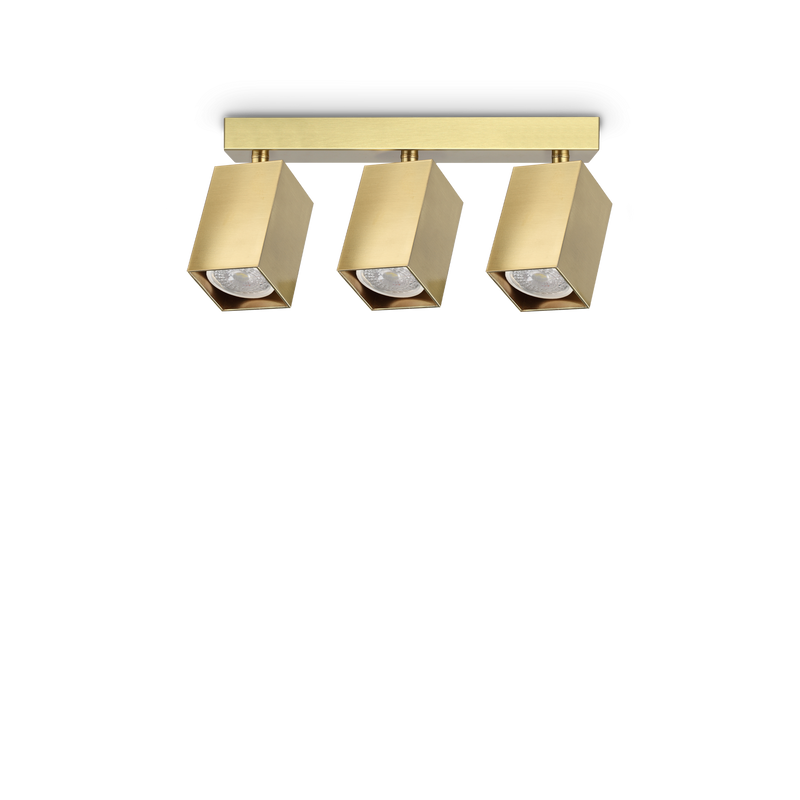 Plafonieră Ideal Lux Dynamite, Alamă, 3xGU10