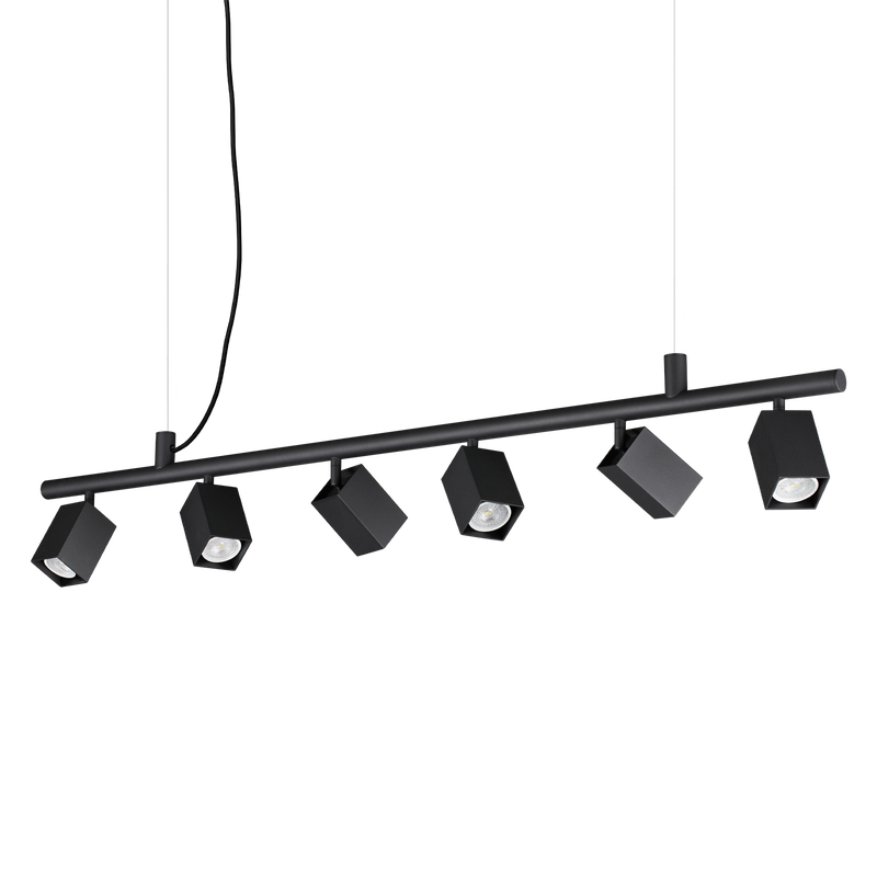 Lustră Ideal Lux Dynamite, Negru, 6xGU10, P0 cm