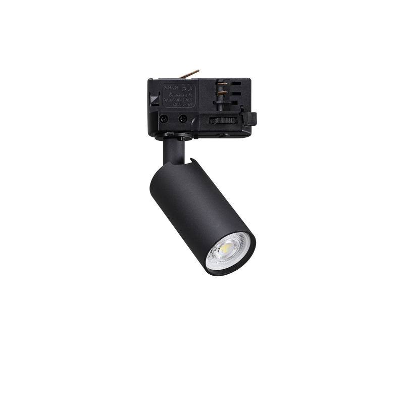 Proiector pe Șină Ideal Lux Dynamite, Negru, 1xGU10, Ø7.2 cm