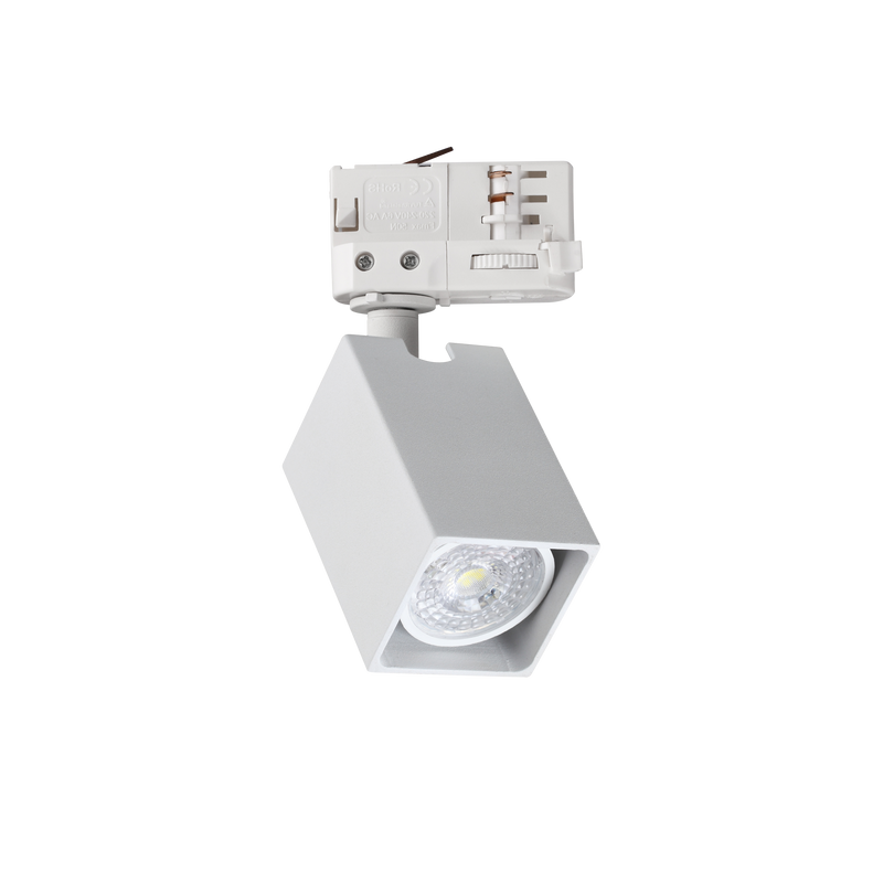 Proiector pe Șină Ideal Lux Dynamite, Alb, 1xGU10, Ø8 cm