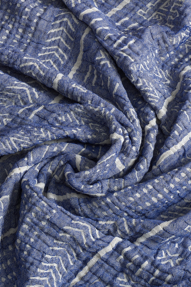 Pled Asi Home Etno - Blue Bumbac 130X170 cm