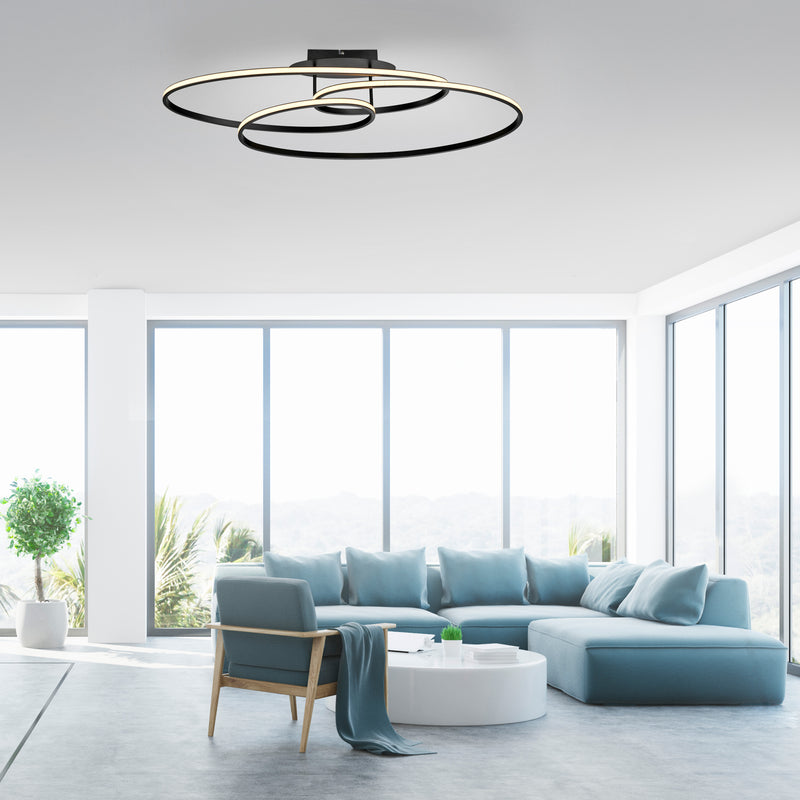 Plafoniera Paul Neuhaus LUMACA LED Negru