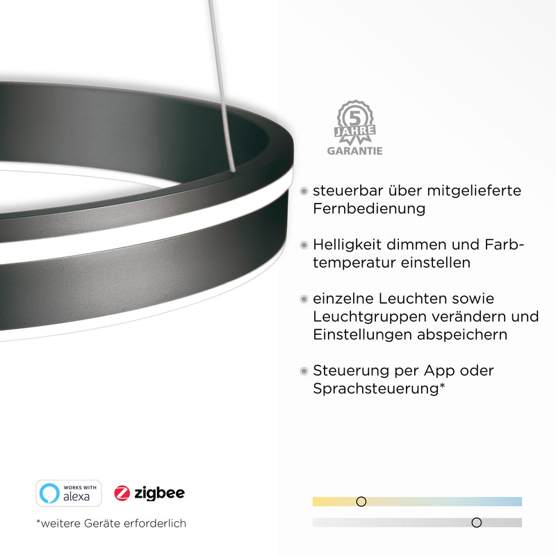 Lustra Paul Neuhaus Q-VITO LED Antracit