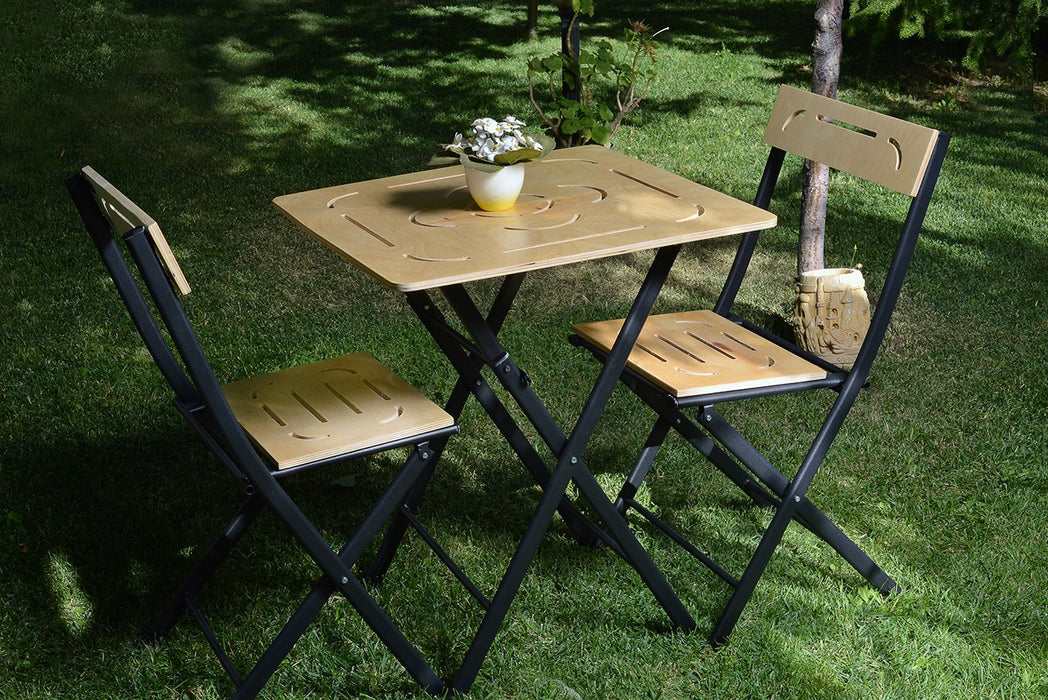 Set masă și scaune de grădină, 3 Piese Asi Home Bistro Set 8