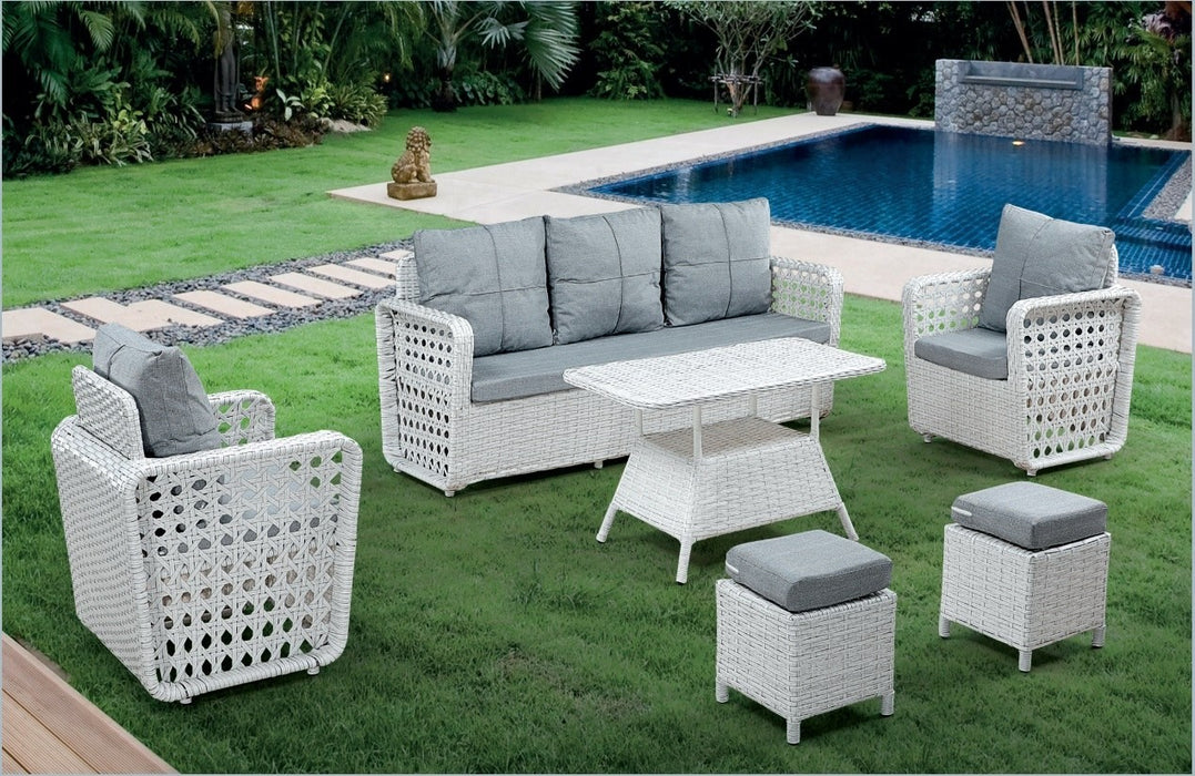 Set Lounge de Gradina Asi Home Vena (1+1+3+Sehpa+2Puf)