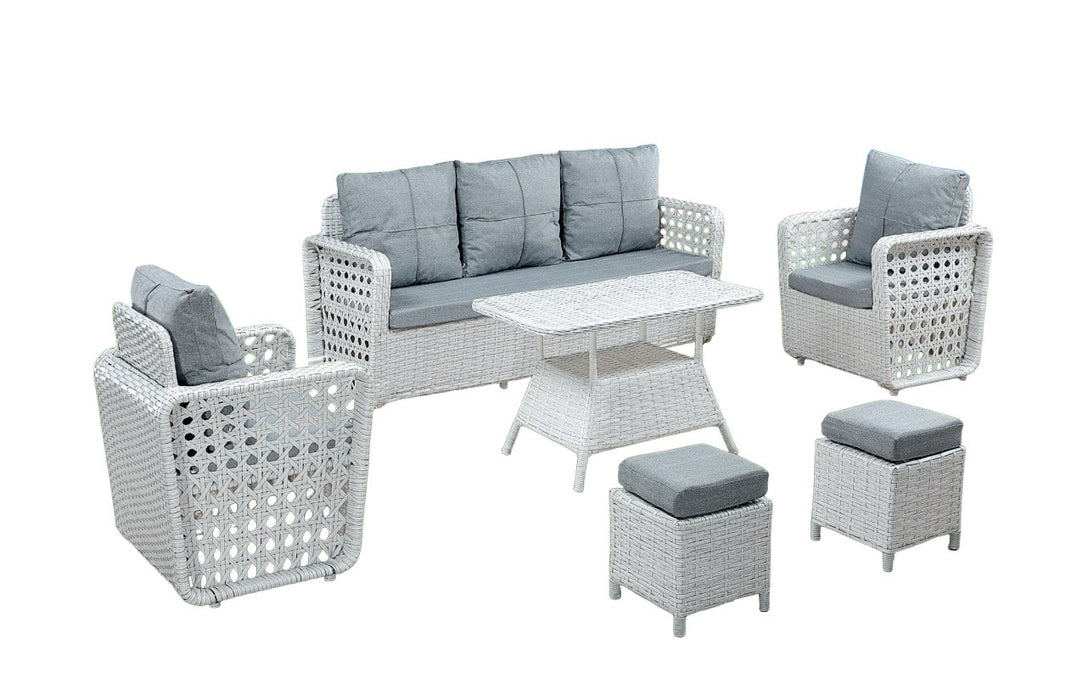 Set Lounge de Gradina Asi Home Vena (1+1+3+Sehpa+2Puf)