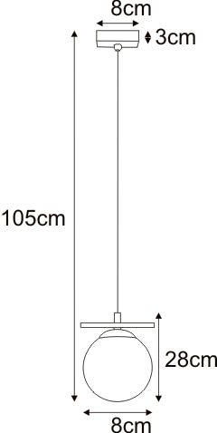 Lustra Zuma Line GLOBE 1xE14 LED Negru