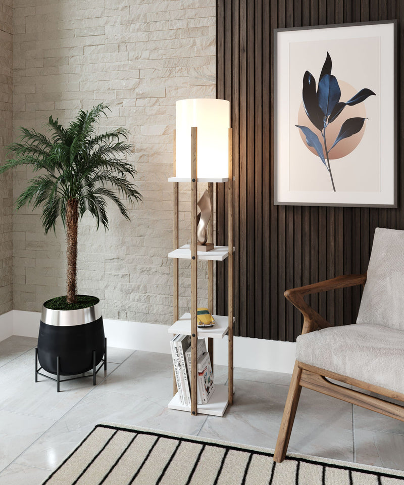 Lampadar Asi Home Nora, Alb, 21x135 cm