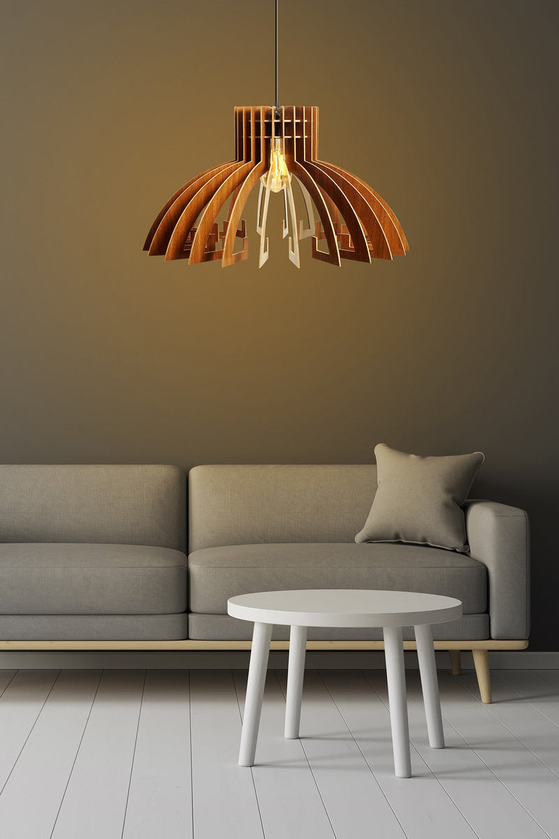 Lustră Asi Home 162, Walnut, Ø54 cm